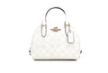 Buy Coach Sydney Chalk White Signature Coated Canvas Satchel Small Bag - White in Pakistan
