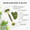 Buy Facial Beauty Guasha Jade Roller Set In Marble - Green in Pakistan