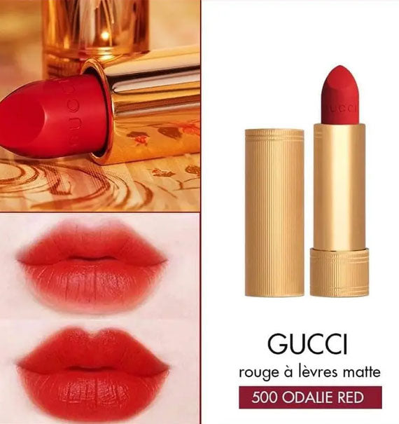 Buy Gucci Rouge A Levres Voile Lip Colour - 500 Odalie Red in Pakistan