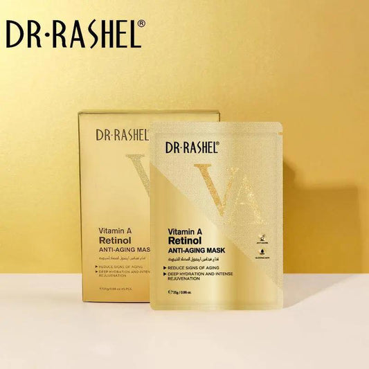 Buy Dr Rashel Vitamin A Retinol Anti-Aging Mask Sheets Pack Of 5 in Pakistan
