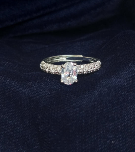 Buy Adjustable Oval Diamond Ring in Pakistan