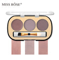 Buy Miss Rose 3 Color Long Lasting Waterproof Eyebrow Powder in Pakistan