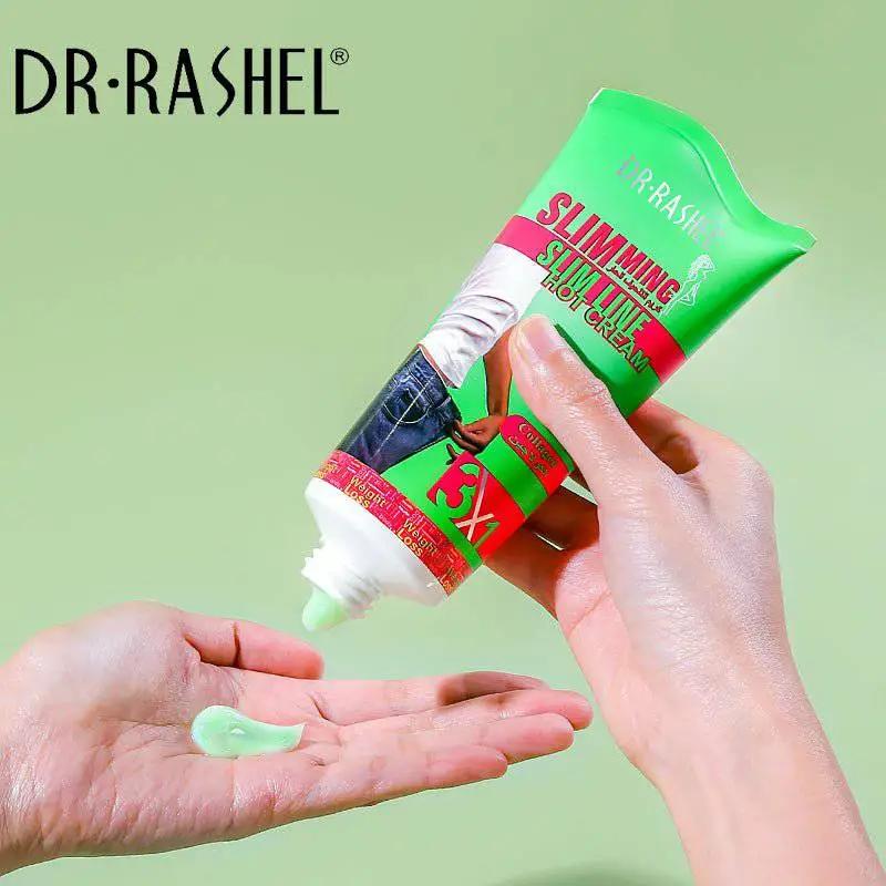 Buy Dr Rashel 3 In 1 Slimming Slim Line Hot Cream With Green Tea Collagen & Ginseng Formula For Slim Fit - 150gms in Pakistan