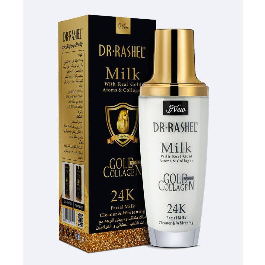 Buy Dr Rashel Milk With Real Gold Atoms & Collagen 24K Facial Milk Cleaner & Whitener in Pakistan