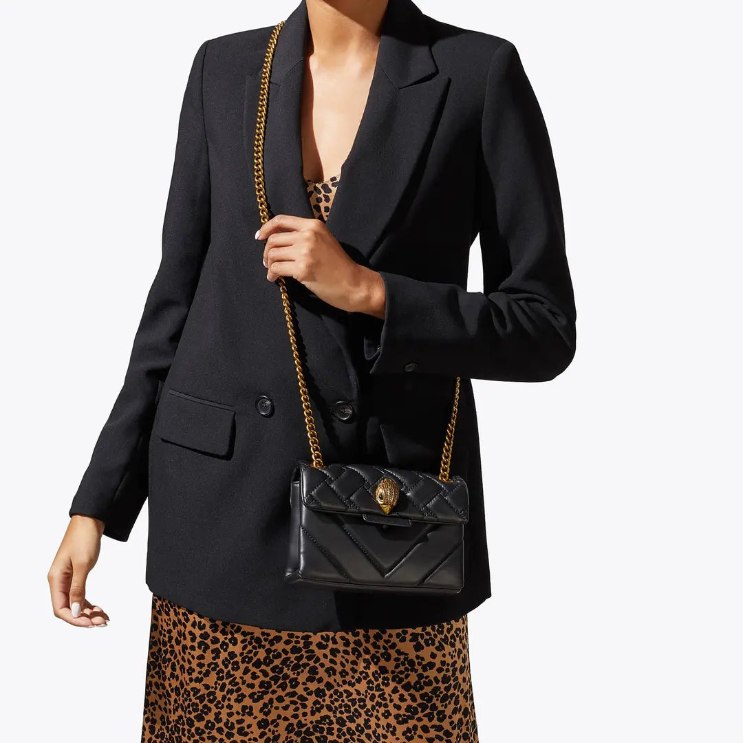 Buy Kurt Geiger Mini Kensington Shoulder Bag In Leather Small - Black Combination in Pakistan