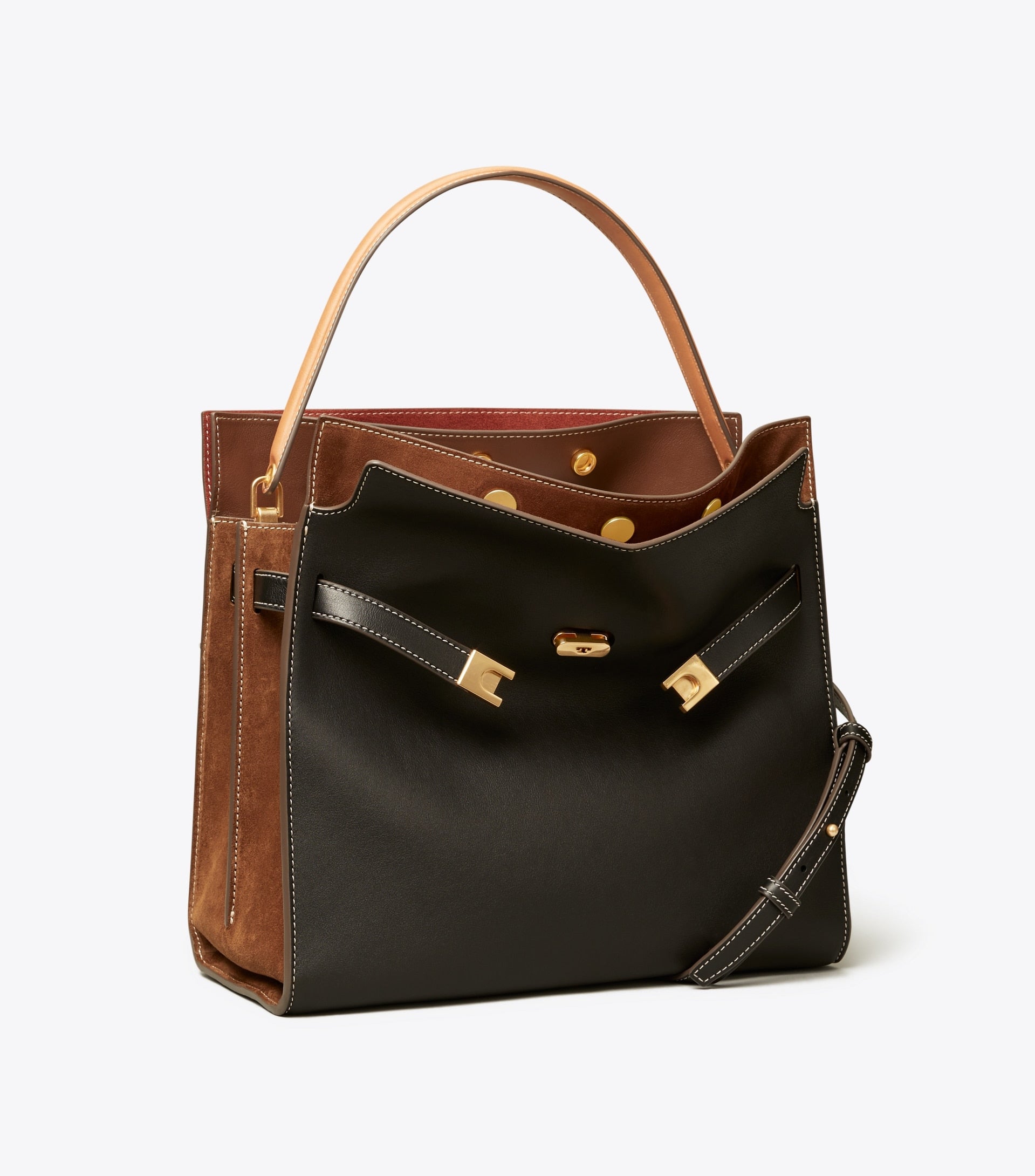 Tory burch lee discount radziwill double bag tiramisu