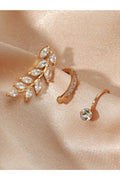 Buy Shein 3pcs Zircon Decor Ear Cuff - Yellow Gold in Pakistan