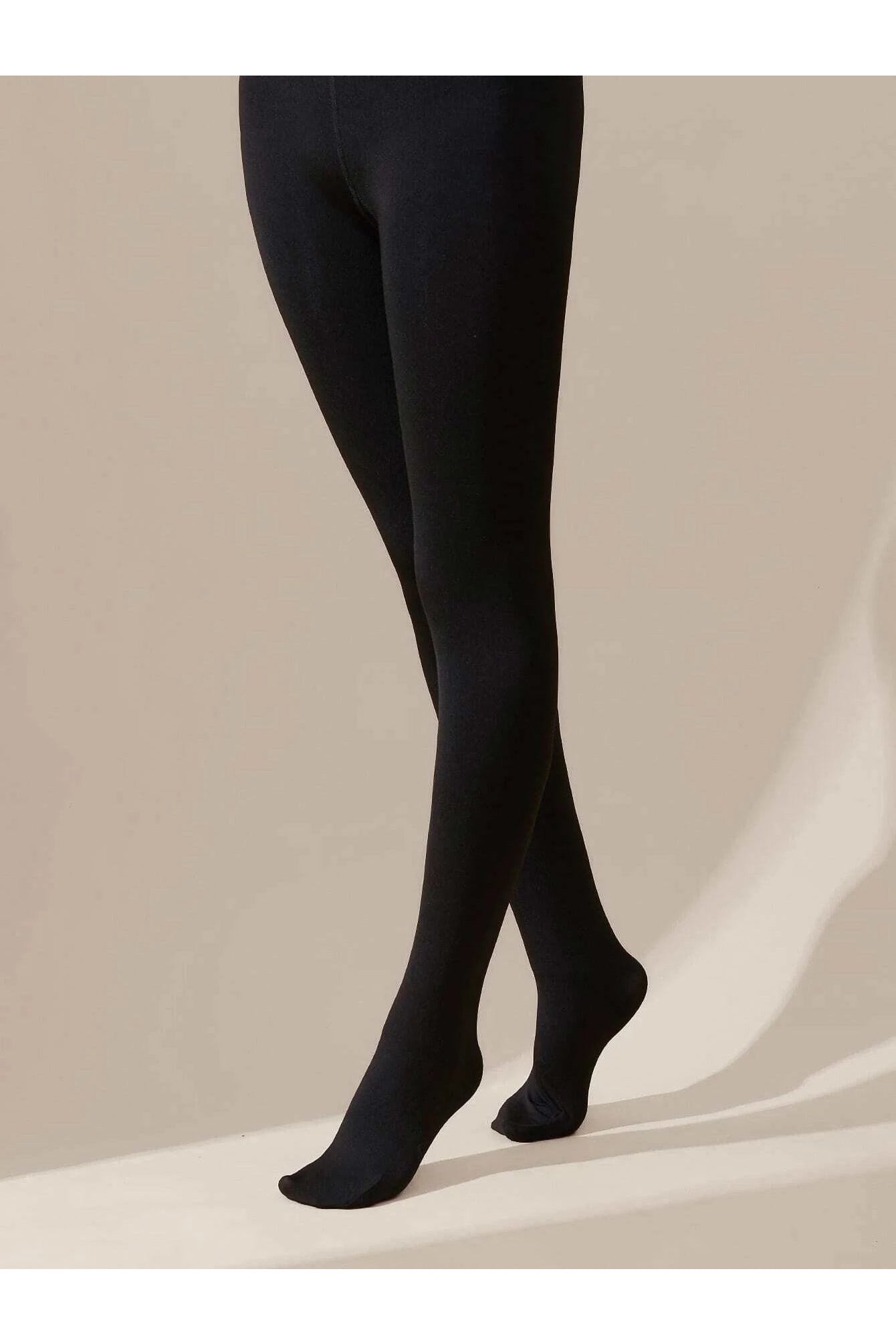 Shein 1pair Solid Tights - One Size Black