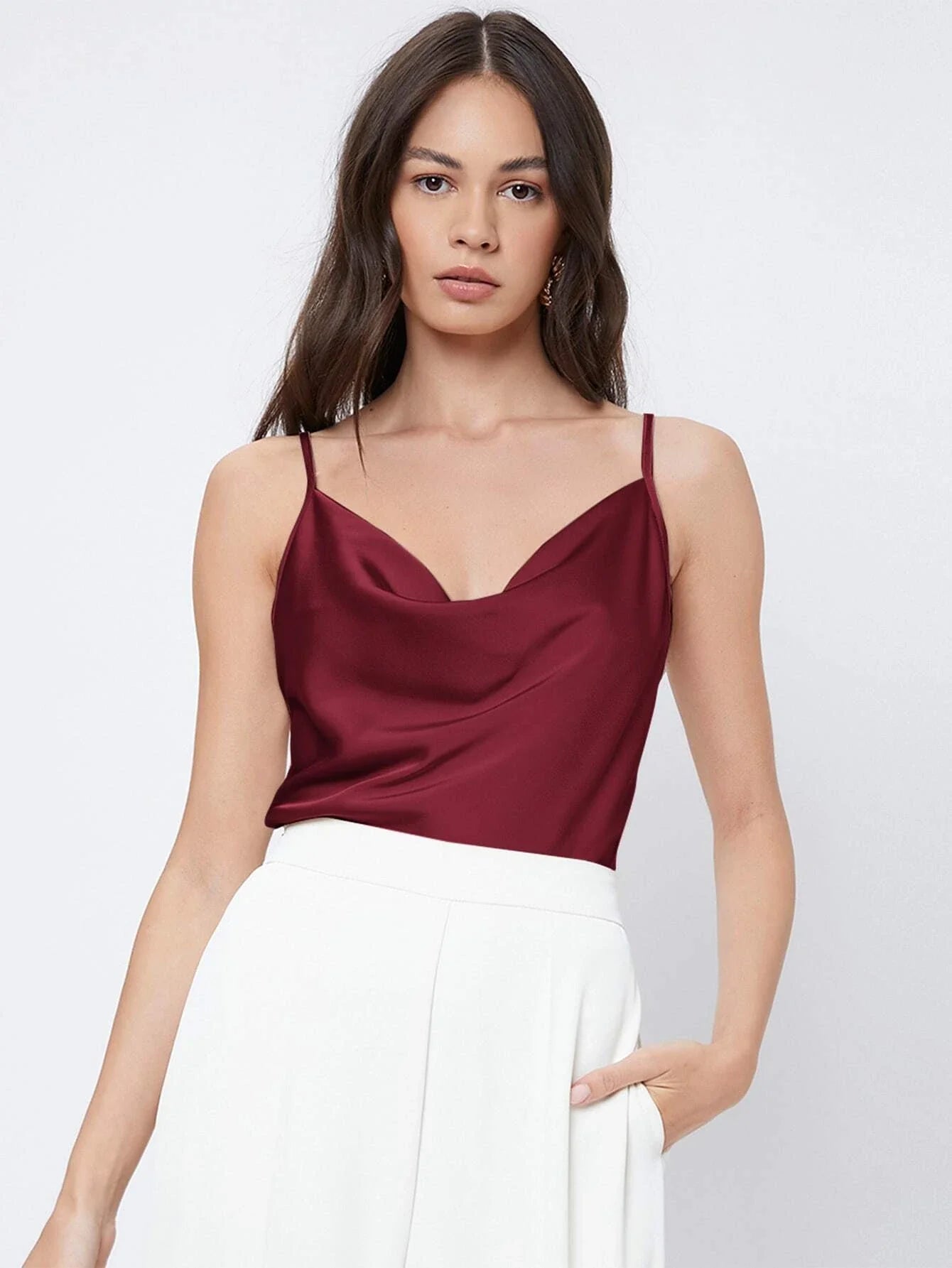 SHEIN SXY Solid Lace Cami Top