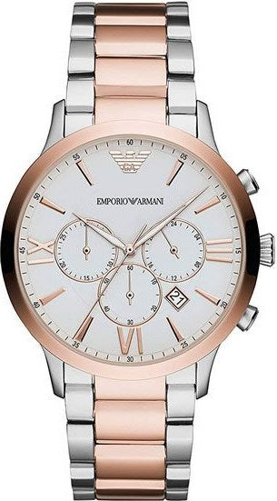 Gold emporio discount armani watch mens