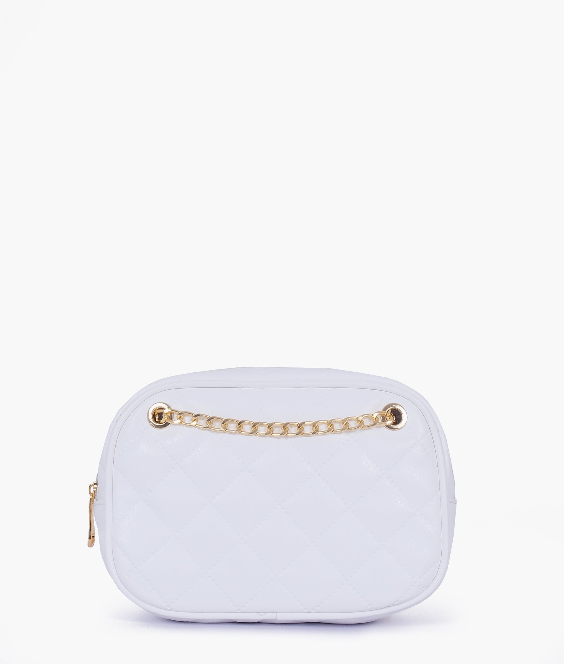 Buy White Quilted Rectangle Cross Body Bag - Old Lace in Pakistan