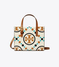 Buy Tory Burch Mini T Monogram Contrast Embossed Square Tote Bag - New Ivory in Pakistan