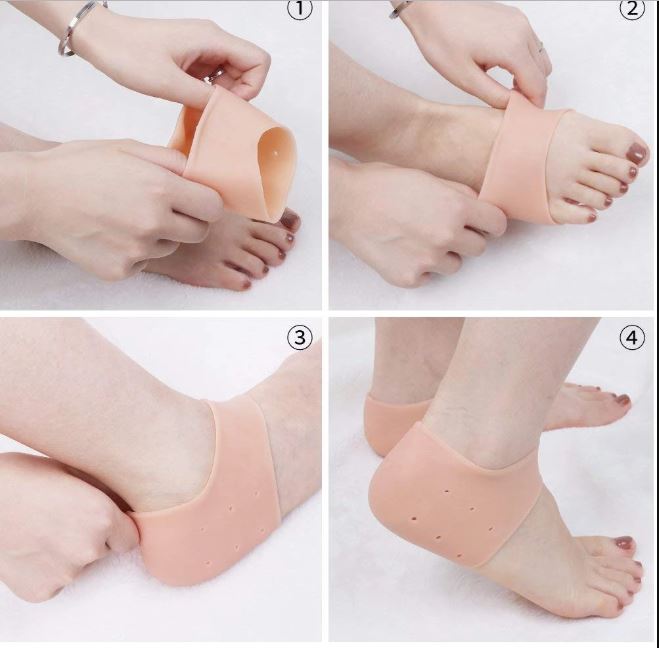 Buy Silicone Gel Heel Pad Socks For Men & Women in Pakistan