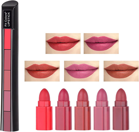 Buy Beautious Set of 5 In 1 Rich Look Lipstick in Pakistan