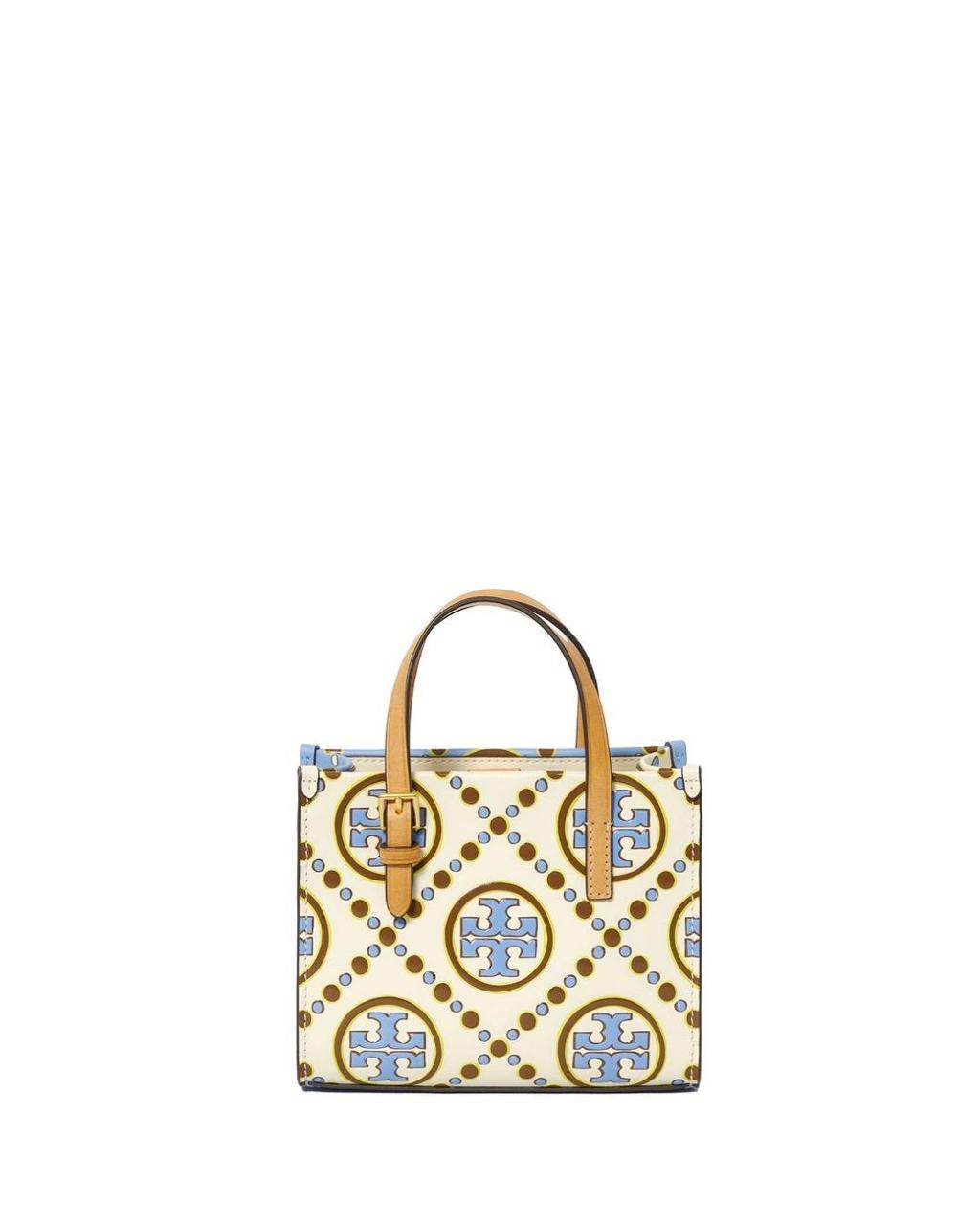 Buy Tory Burch Mini T Monogram Contrast Embossed Square Tote Bag in Pakistan