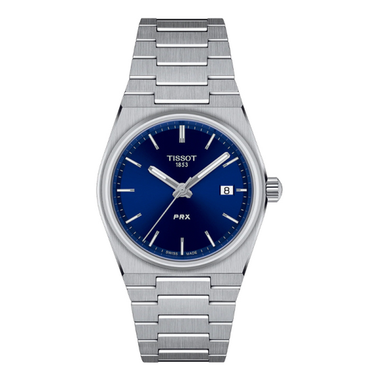 Buy Tissot Unisex Quartz Swiss Made Silver Stainless Steel Blue Dial 35mm Watch T137.210.11.041.00 in Pakistan