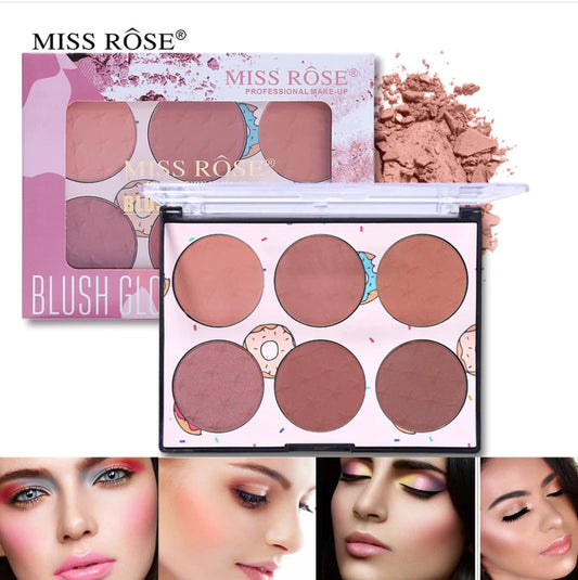 Buy Miss Rose 6 Colors Blush Glow Kit in Pakistan