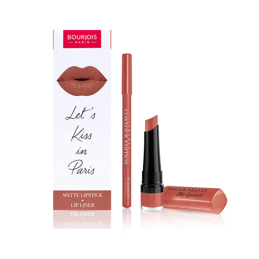 Buy Bourjois Rouge Velvet Peach Tatin Lip Kit in Pakistan