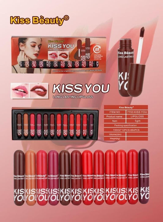 Buy Kiss Beauty Lipgloss Kiss Me Ultra Matte 24 Pcs in Pakistan