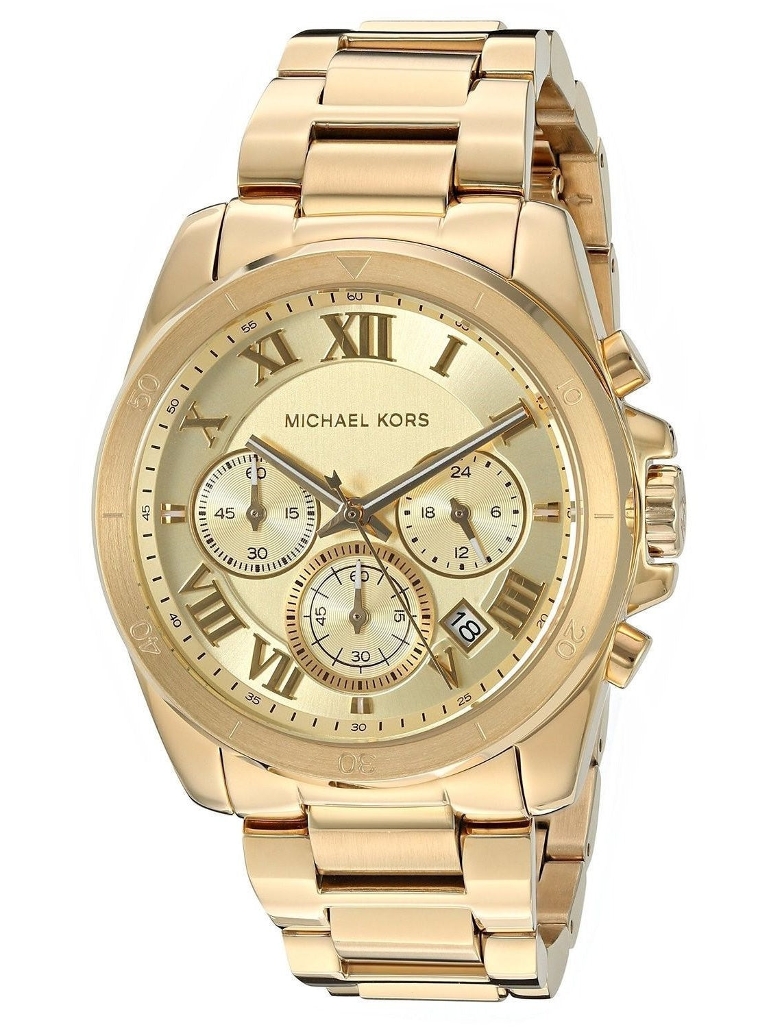 Buy Michael Kors Womens Quartz Chronograph Stainless Steel Gold Dial 40mm Watch - Mk6366 in Pakistan