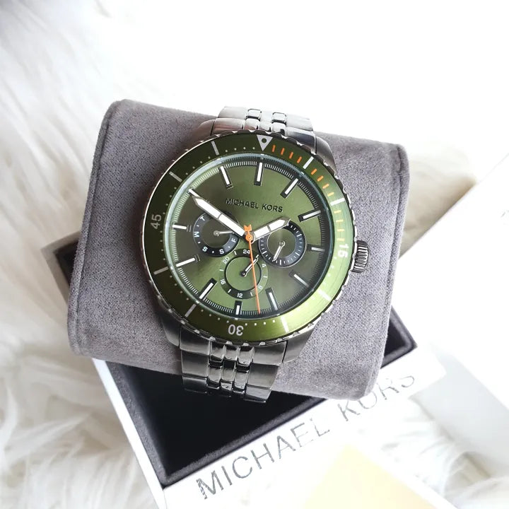Buy Michael Kors Mens Chronograph Stainless Steel Green Dial 44mm Watch - Mk7158 in Pakistan