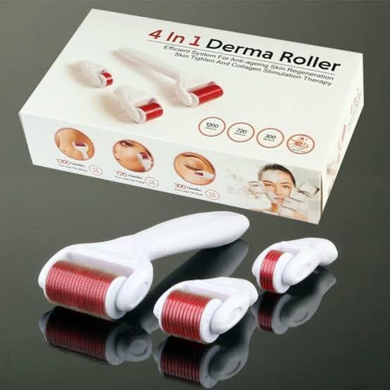 Buy Facial Beauty Derma Roller 4 In 1 in Pakistan