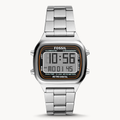 Buy Retro Digital Dial Silver Steel Strap Watch For Men in Pakistan