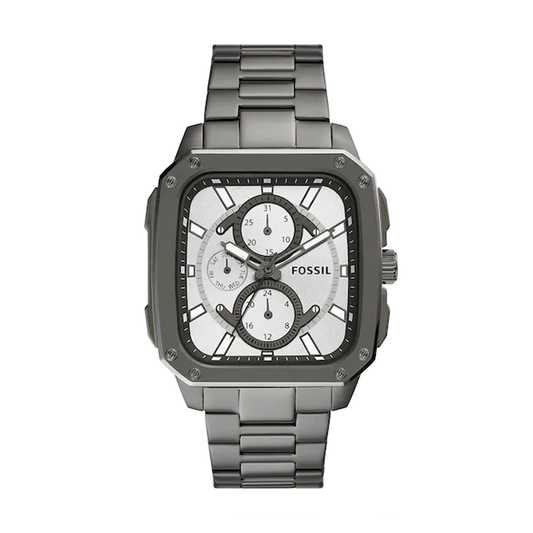 Buy Fossil Men's Quartz Grey Stainless Steel Silver Dial 42mm Watch BQ2657 in Pakistan