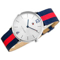 Buy Tommy Hilfiger Ultra Slim Silver Dial Two Tone Nylon Strap Watch for Men - 1791328 in Pakistan