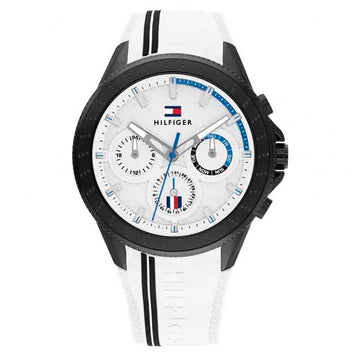 Buy Tommy Hilfiger Aiden White Dial White Rubber Strap Watch for Men - 1791862 in Pakistan