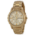 Buy Fossil Men's Chronograph Quartz Gold Stainless Steel Champagne Dial 45mm Watch FS4867 in Pakistan