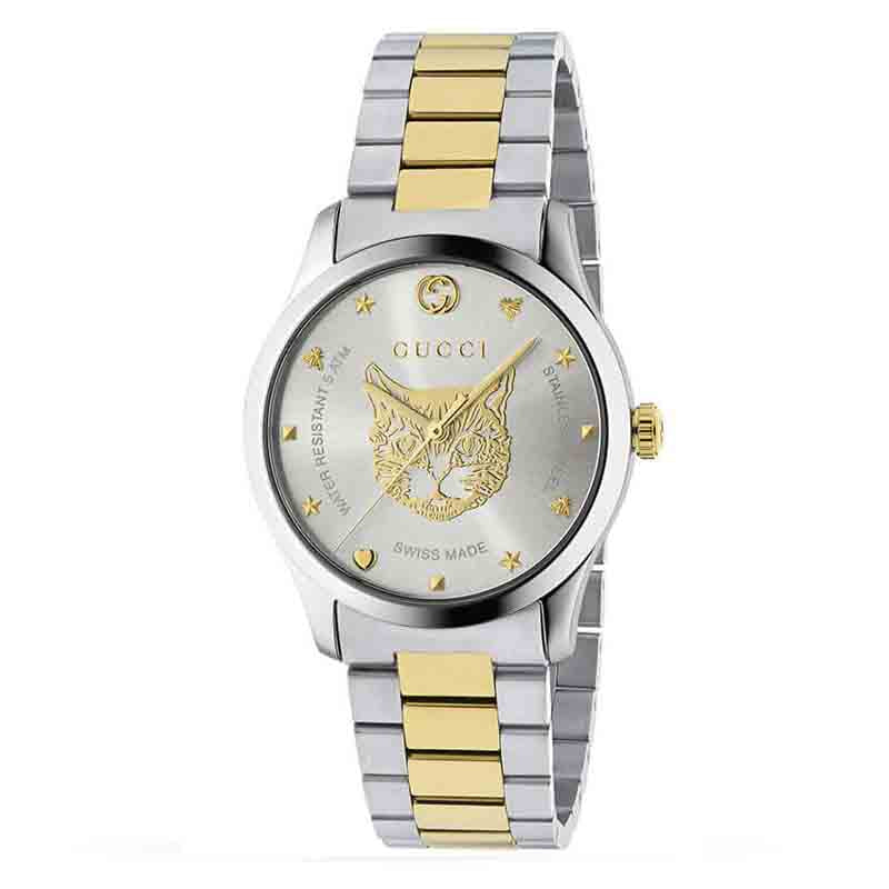 Buy Gucci Unisex Swiss Made Quartz Stainless Steel Silver Dial 38mm Watch YA1264074 in Pakistan