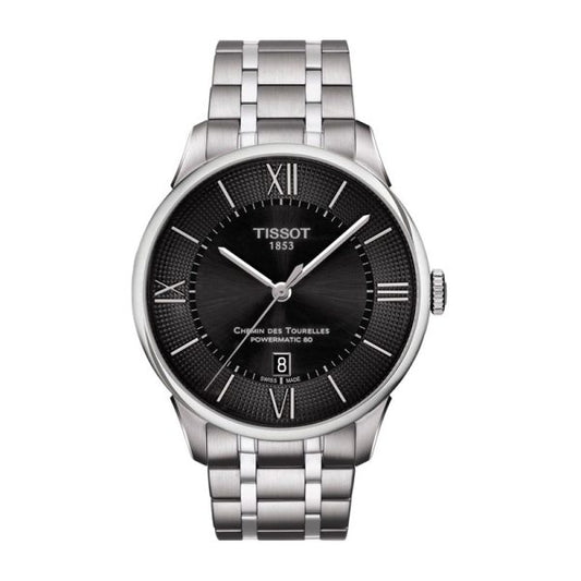 Buy Tissot Men’s Swiss Made Powermatic Silver Stainless Steel Black Dial 42mm Watch T099.407.11.058.00 in Pakistan