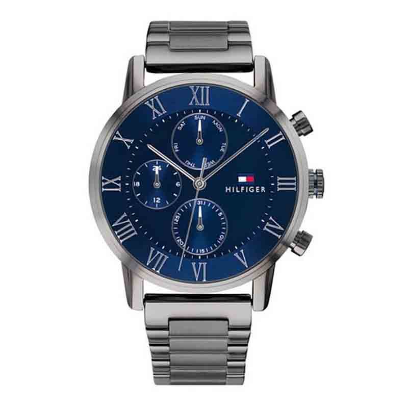 Buy Tommy Hilfiger Mens Quartz Stainless Steel Blue Dial 44mm Watch - 1791456 in Pakistan