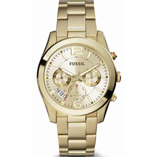 Buy Perfect Boyfriend Gold Dial Gold Steel Strap Watch For Women in Pakistan