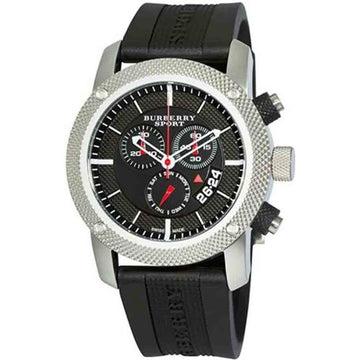 Buy Burberry Men's Quartz Black Silicone Strap Black Dial 44mm Watch BU7700 in Pakistan