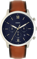 Buy Fossil Men's Chronograph Quartz Brown Leather Strap Blue Dial 44mm Watch FS5453 in Pakistan