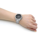 Buy Hugo Boss Womens Quartz Silver Stainless Steel Black Dial 38mm Watch - 1502614 in Pakistan