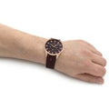 Buy Tommy Hilfiger Mens Quartz Brown Leather Strap Brown Dial 44mm Watch - 1710497 in Pakistan