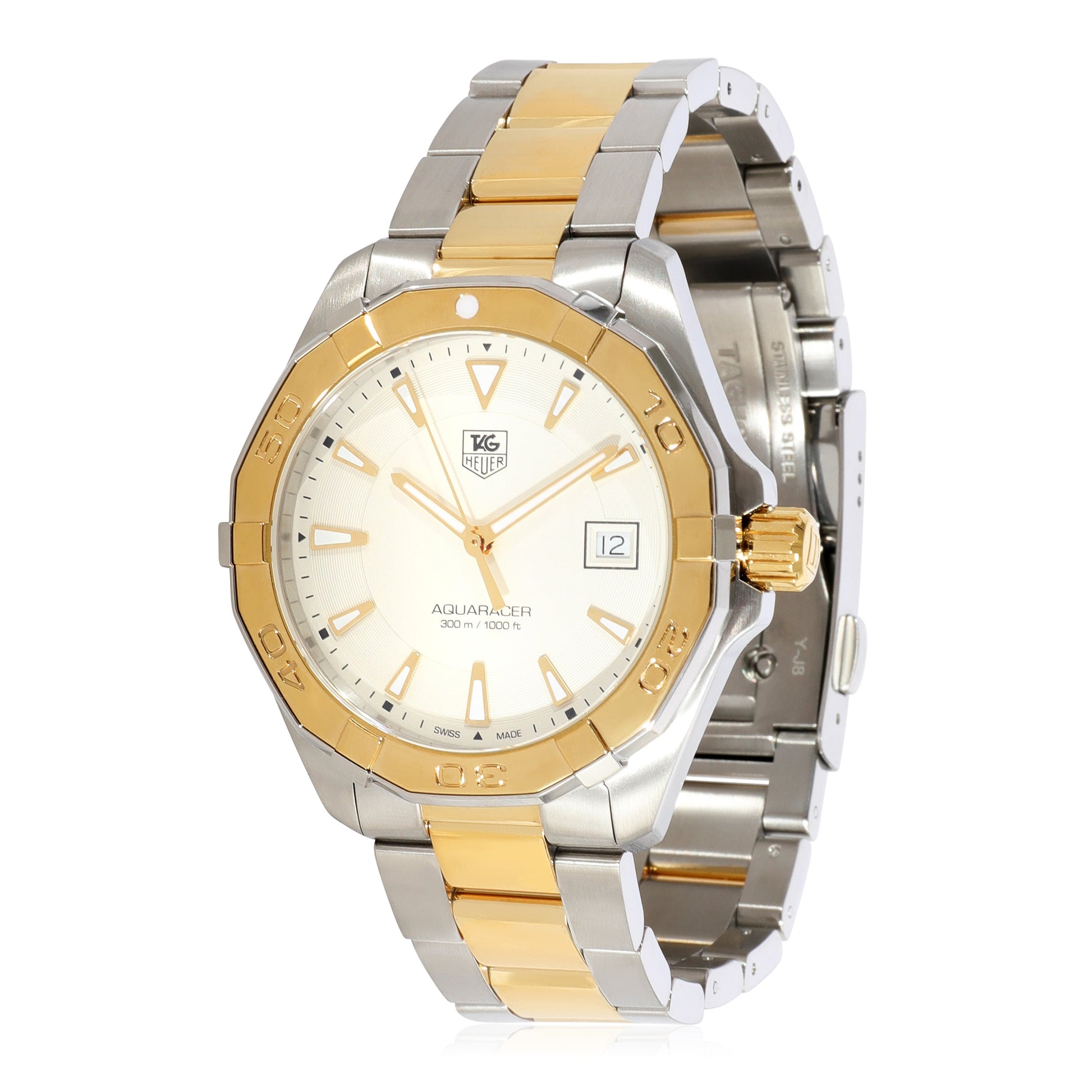 Buy Tag Heuer Aquaracer Silver Dial Two Tone Steel Strap Watch for Men - WAY1120.BB0930 in Pakistan