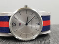 Buy Tommy Hilfiger Ultra Slim Silver Dial Two Tone Nylon Strap Watch for Men - 1791328 in Pakistan