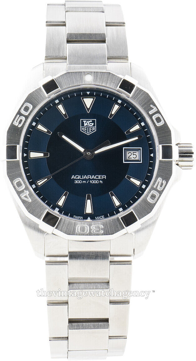 Buy Tag Heuer Aquaracer Blue Dial Silver Steel Strap Watch for Men - WAY1112.BA0928 in Pakistan