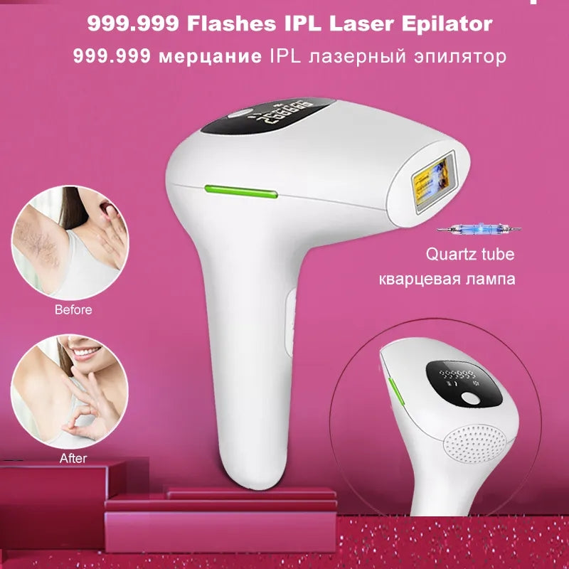 Buy Facial Beauty Permanent Laser Hair Remover On Face And Body With Safe Effective Ipl Technology For Men And Women in Pakistan