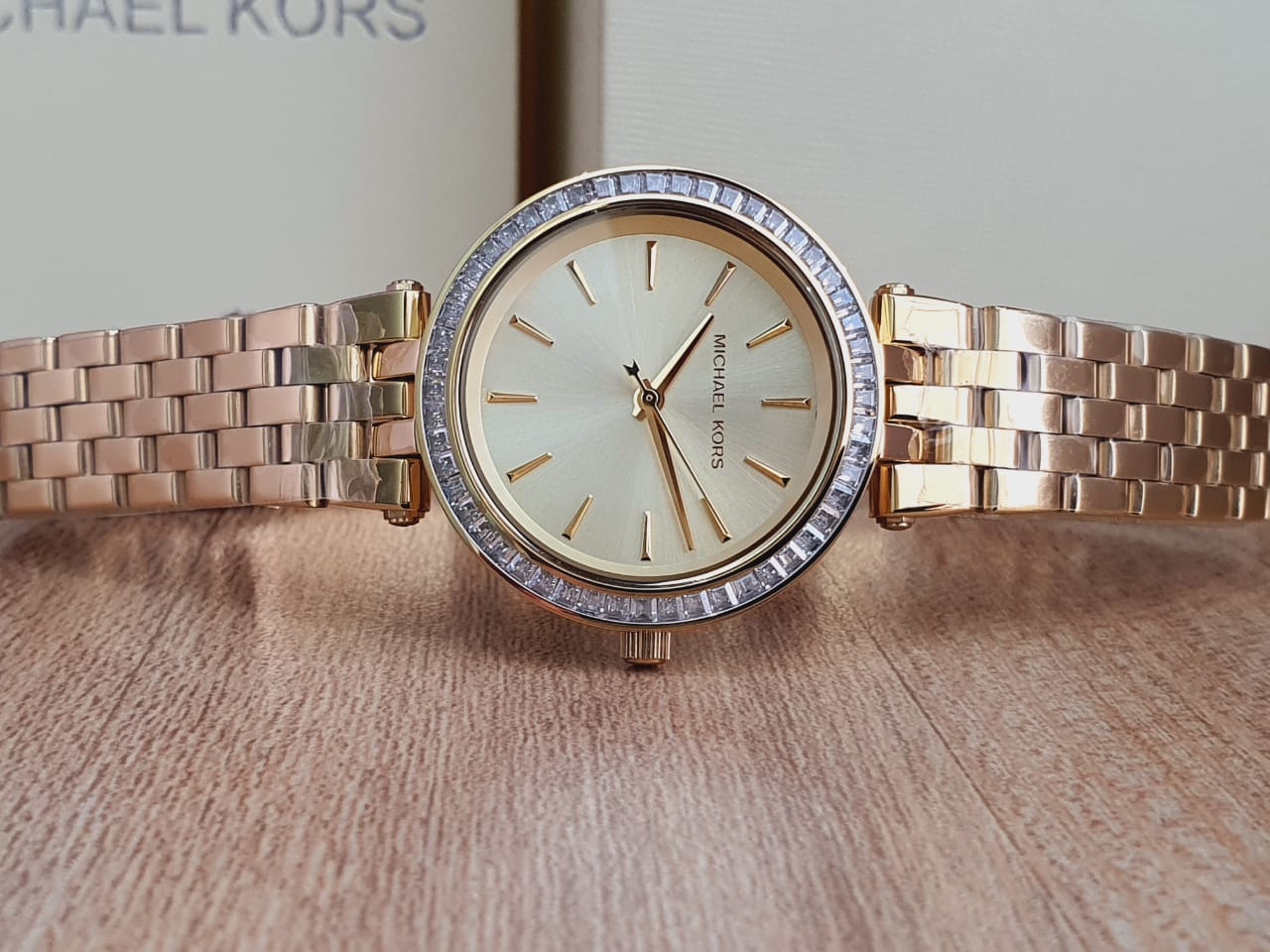 Buy Michael Kors Womens Quartz Gold Stainless Steel Gold Dial 33mm Watch - Mk3365 in Pakistan