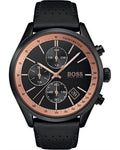 Buy Hugo Boss Mens Quartz Lather Strap Black Dial 44mm Watch - 1513550 in Pakistan