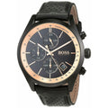 Buy Hugo Boss Mens Quartz Lather Strap Black Dial 44mm Watch - 1513550 in Pakistan