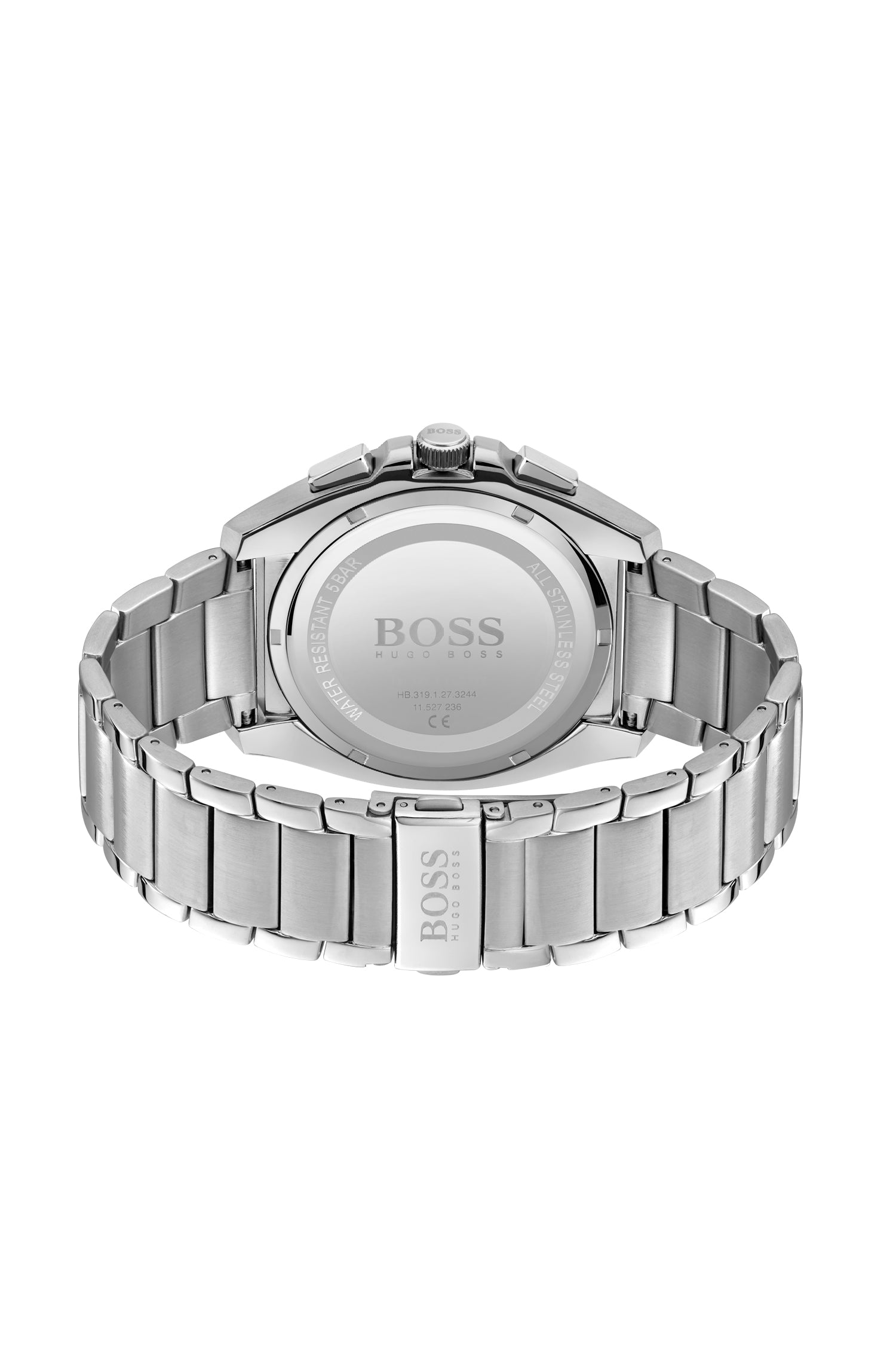 Buy Hugo Boss Mens Quartz Silver Stainless Steel Blue Dial 46mm Watch - 1513884 in Pakistan