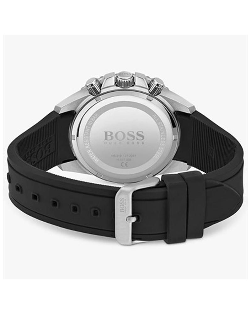 Buy Hugo Boss Admiral Analog Black Dial Black Silicone Strap Men's Watch - 1513912 in Pakistan