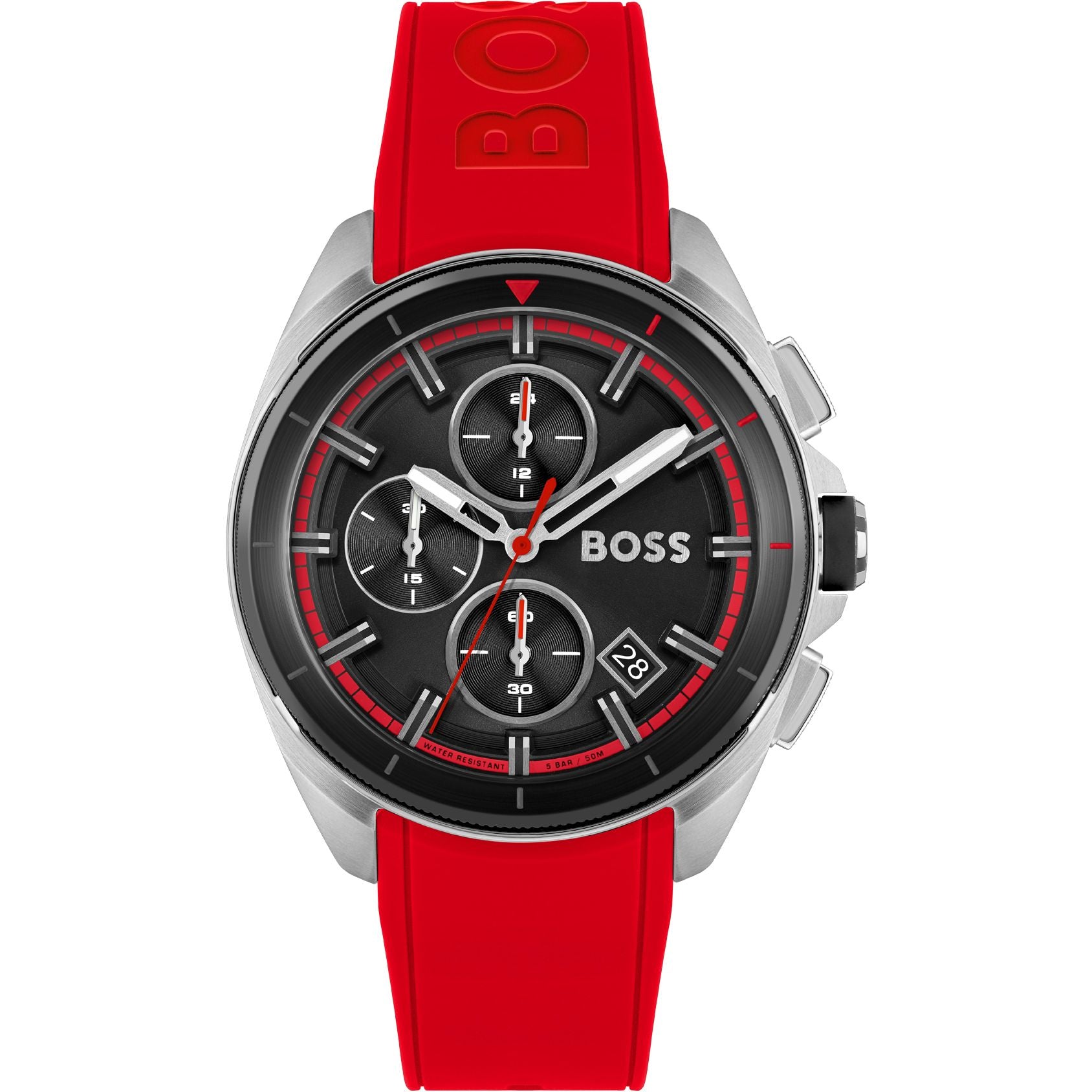 Buy Hugo Boss Mens Volane Red Chronograph Watch - 1513959 in Pakistan