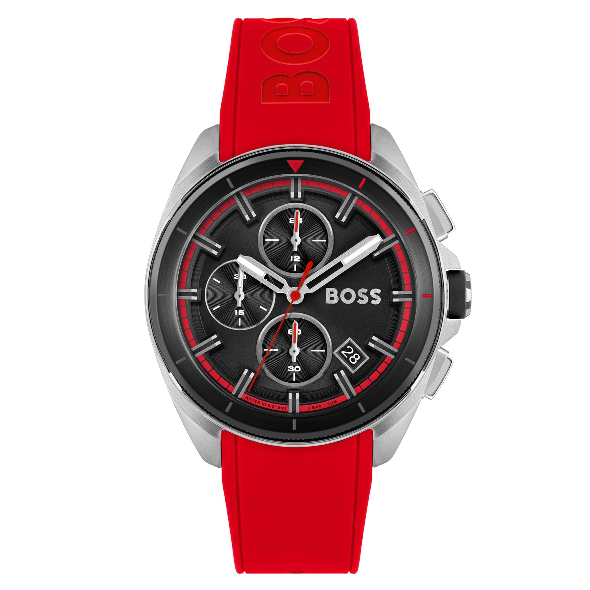 Buy Hugo Boss Mens Volane Red Chronograph Watch - 1513959 in Pakistan